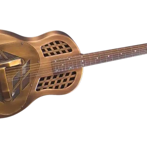 Acheter En Ligne Regal Brass Metal Body Resophonic Guitar