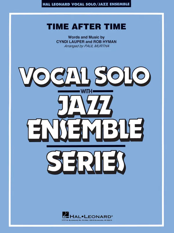 Hal Leonard Time After Time - Lauper/Murtha - Vocal Solo/Jazz Ensemble - Gr. 3-4 Jusqu'à Épuisement Des Stocks