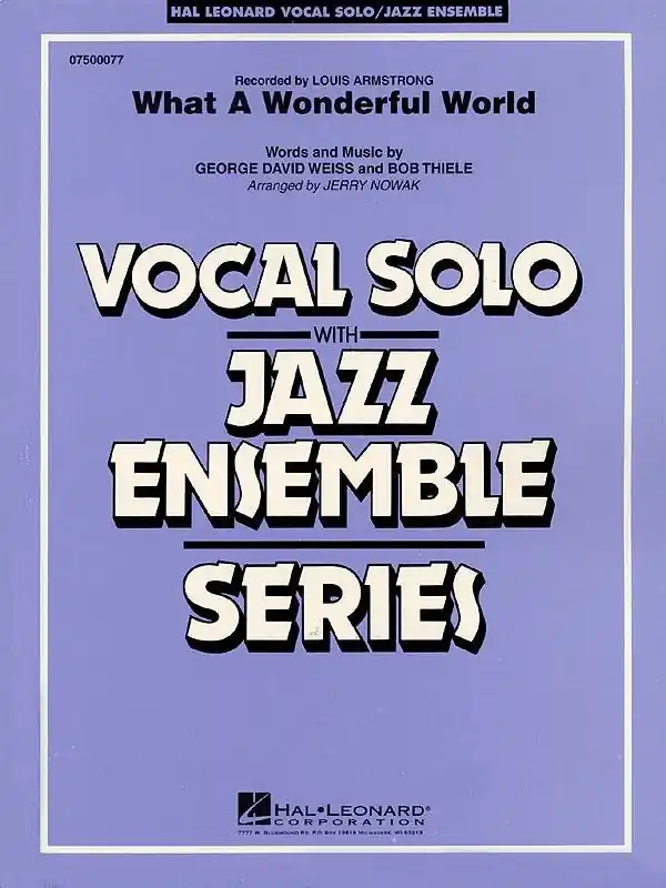Hal Leonard What a Wonderful World - Thiele/Weiss/Nowak - Jazz Ensemble/Vocal - Gr. 4 Meilleur Prix