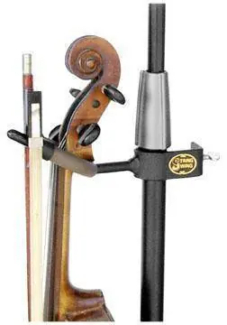 String Swing Violin / Mandolin Hanger, Clips onto Mic Stands Commander Maintenant