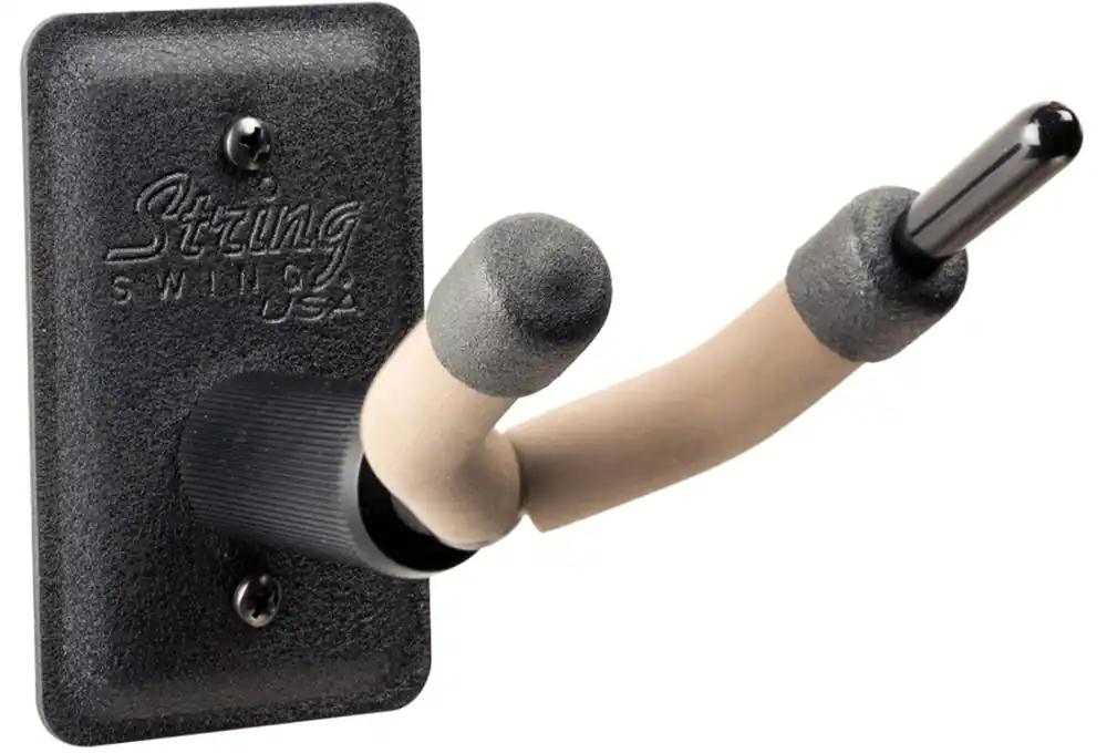 String Swing Wall Mount Metal Violin Hanger - Black Usine Directe