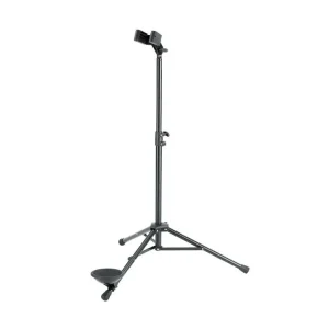 K & M Stands Bassoon & Bass Clarinet Stand - Black Expédition Rapide