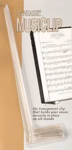 Manhasset MusiClip - Clear Plastic, Single Remise