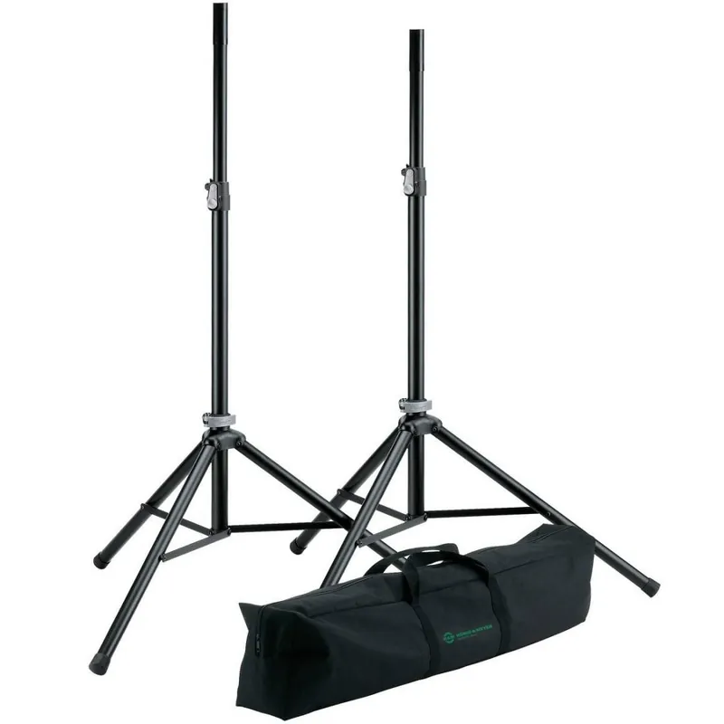 Acheter Direct K & M Stands Aluminum Speaker Stands w/Case - Pair