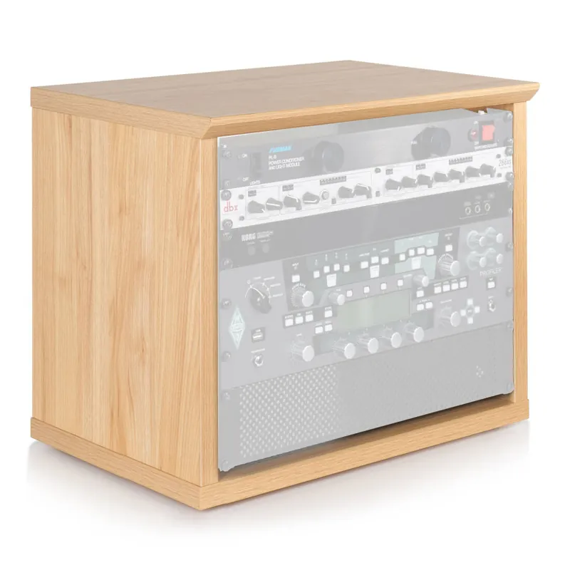 Gator Elite Series Furniture Desktop 8U Studio Rack - Maple Offre Spéciale