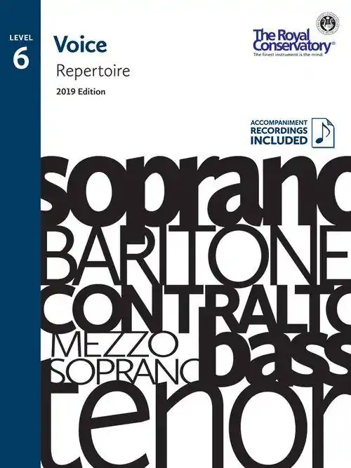Frederick Harris Music Company RCM Voice Repertoire Level 6, 2019 Edition - Voice - Book Commander Maintenant