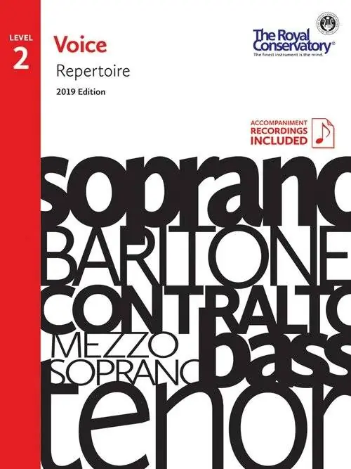 Offre Limitée Frederick Harris Music Company RCM Voice Repertoire Level 2, 2019 Edition - Voice - Book