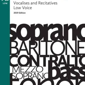 Marque Frederick Harris Music Company RCM Vocalises and Recitatives 9-10 Low Voice, 2019 Edition - Voice - Book