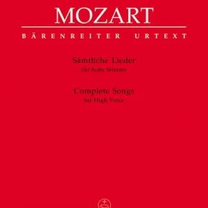 Remise Baerenreiter Verlag Complete Songs for High Voice - Mozart/Ballin - High Voice/Piano - Book