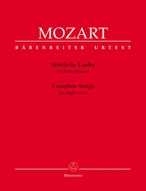 Remise Baerenreiter Verlag Complete Songs for High Voice - Mozart/Ballin - High Voice/Piano - Book