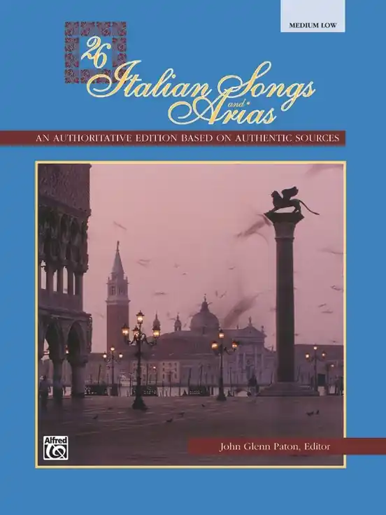 Alfred Publishing 26 Italian Songs and Arias - Paton - Medium Low Voice - Book Dernière Chance