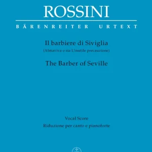 Baerenreiter Verlag The Barber of Seville - Rossini/Brauner - Vocal Score - Book Meilleur Prix