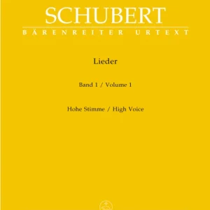 Jusqu'à Épuisement Des Stocks Baerenreiter Verlag Lieder, Volume 1 - Schubert/Durr - High Voice/Piano - Book