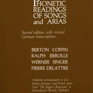 Marque Scarecrow Press Phonetic Readings of Songs and Arias, Second Edition - Coffin - Text Book