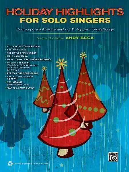 Commander Maintenant Alfred Publishing Holiday Highlights for Solo Singers