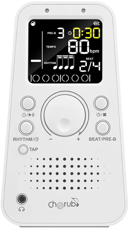 Cherub WSM-330-BK Métronome mécanique Commander Vite