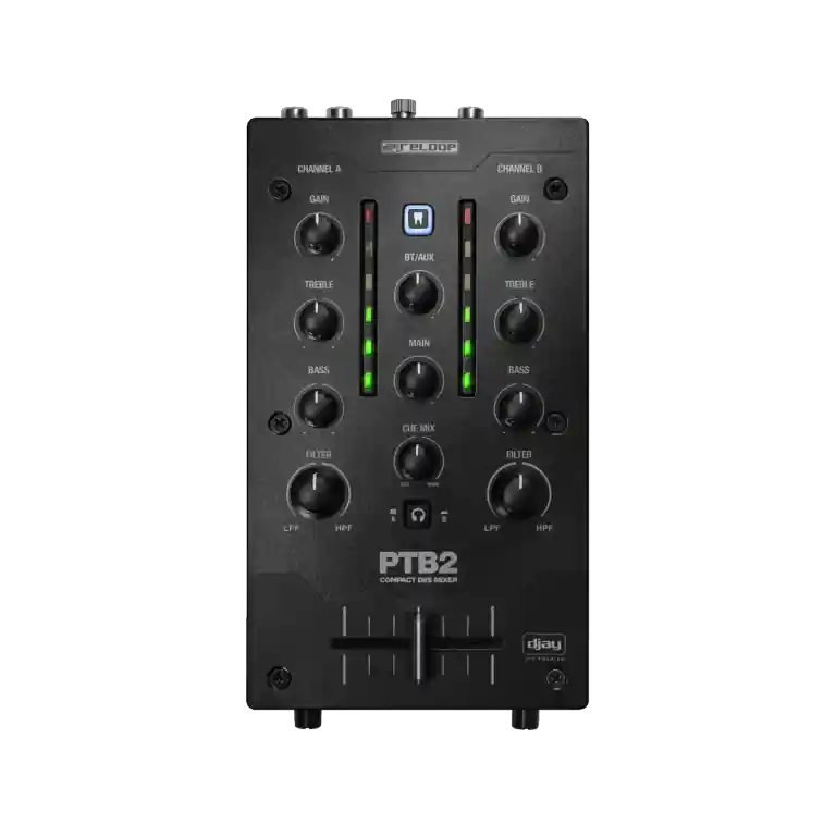Reloop Portable 2+1 Channel DJ Mixer with DVS and Bluetooth Interface Authentique