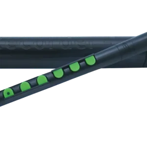 Nuvo Recorder+ with Case - Baroque Fingering - Black/Green Super Prix