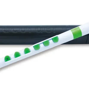 Commande En Gros Nuvo Recorder+ with Case - German Fingering - White/Green