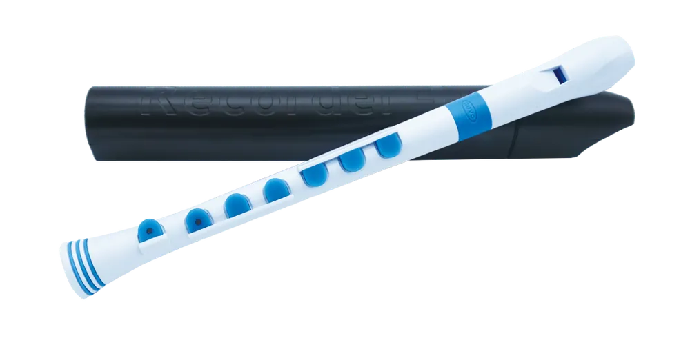 Nuvo Recorder+ with Case - Baroque Fingering - White/Blue Top Vente
