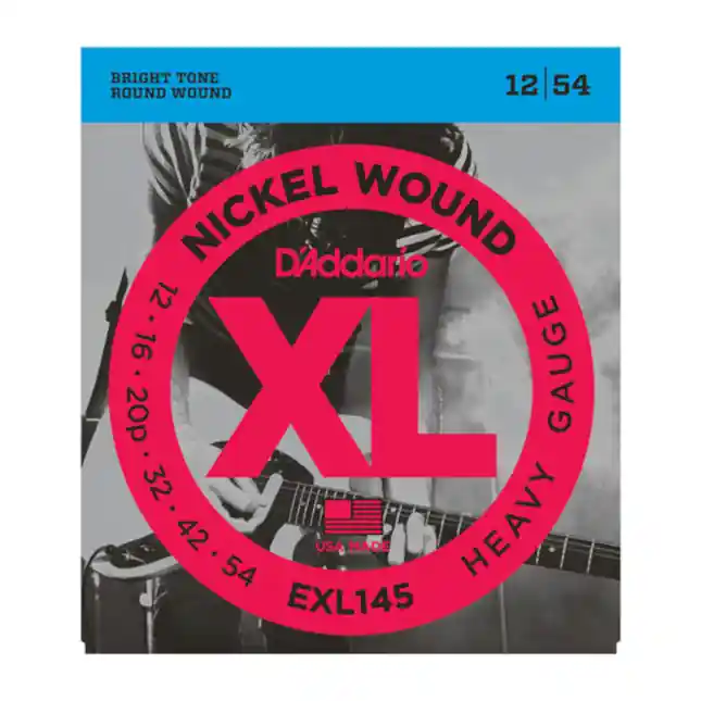D‘Addario NICKEL Heavy, 12-54, 3ème corde en acier pur Prix Réduit