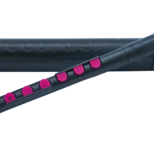 Expédition Rapide Nuvo Recorder+ with Case - Baroque Fingering - Black/Pink