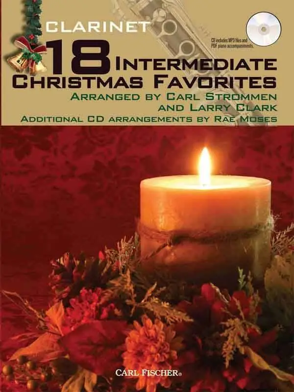 Carl Fischer 18 Intermediate Christmas Favorites - Strommen/Clark/Moses - Clarinet - Book/CD Remise