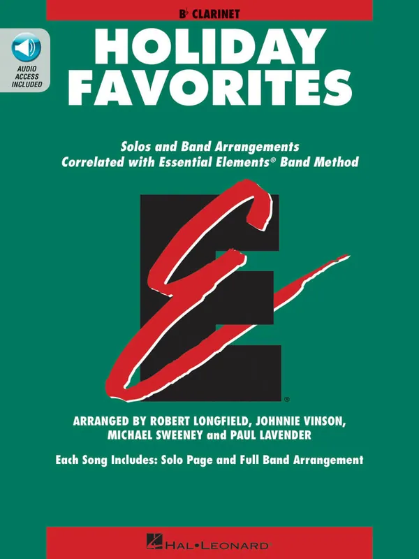 Prix Choc Hal Leonard Essential Elements Holiday Favorites - Bb Clarinet - Book/Audio Online