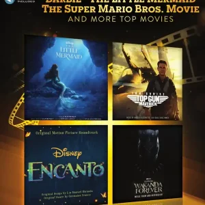 Quantité Limitée Hal Leonard Songs from Barbie, The Little Mermaid, The Super Mario Bros. Movie, and More Top Movies - Trumpet Play-Along - Book/Audio Online