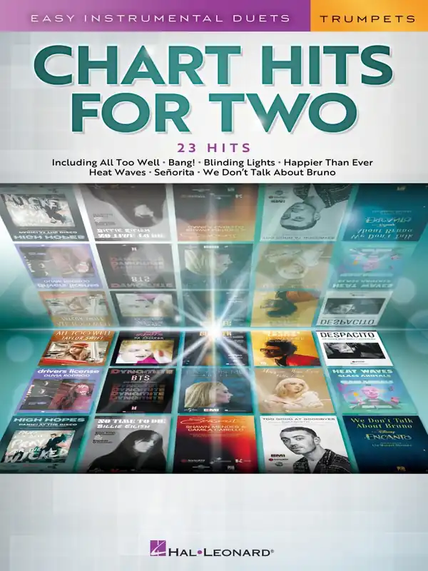 Hal Leonard Chart Hits for Two - Trumpets - Book Achat Immédiat