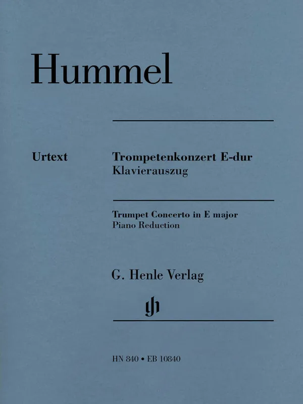 G. Henle Verlag Trumpet Concerto E major - Hummel/Kube - Trumpet/Piano Reduction - Parts Set Soldes