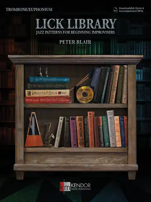 Kendor Music Inc. Lick Library Jazz Patterns for Beginning Improvisers - Blair - Trombone/Euphonium - Book/Audio Bon Plan