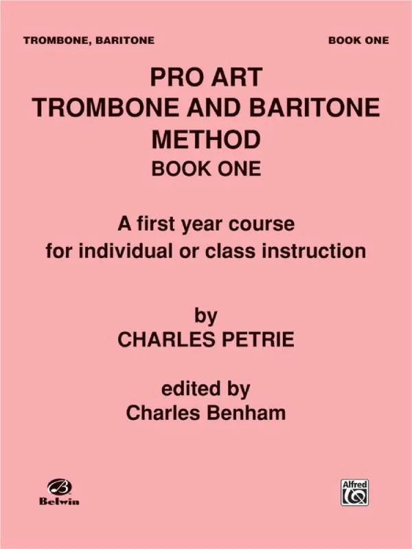 Super Prix Belwin Pro Art Trombone and Baritone Method