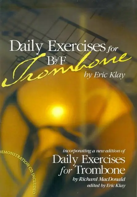 Quantité Limitée Warwick Music Daily Exercises for Bb/F Trombone - Klay - Book/CD