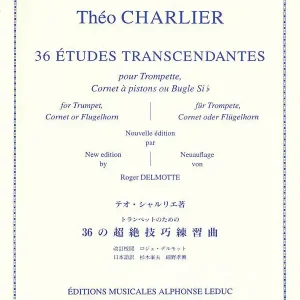 Alphonse Leduc 36 Etudes Transcendantes - Charlier/Delmotte - Trumpet - Book Expédié Aujourd'hui