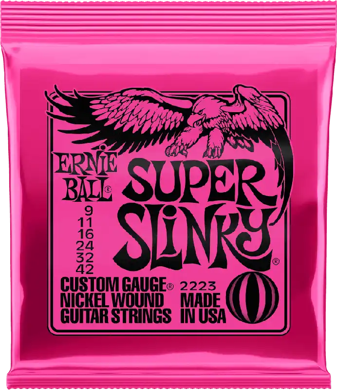 Ernie Ball 2223 Electriques Slinky Nickel Wound Super slinky 09/42 Meilleure Vente