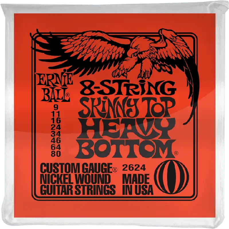 Ernie Ball 2624 Electriques Slinky Nickel Wound Skinny top HB/ 8c 09/80 Paiement Sécurisé