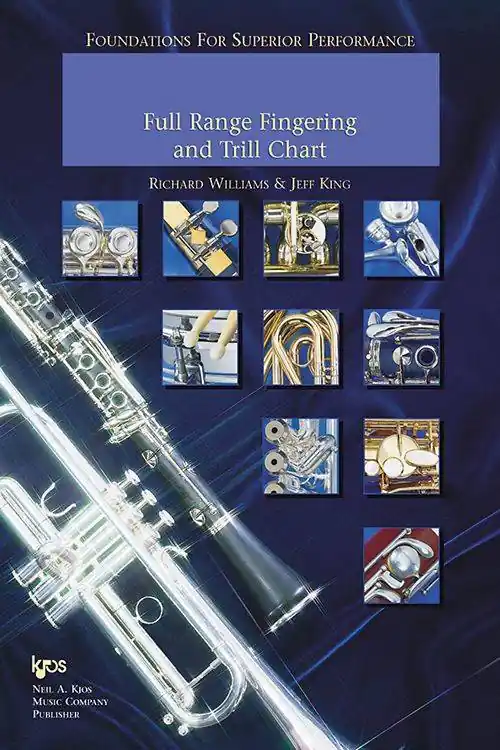 Kjos Music Foundations For Superior Performance Full Range Fingering Chart - King/Williams - French Horn - Book Prix Cassé