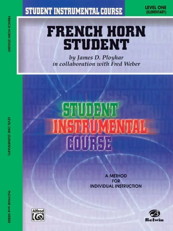 Livraison Express Belwin Student Instrumental Course French Horn Student, Level I