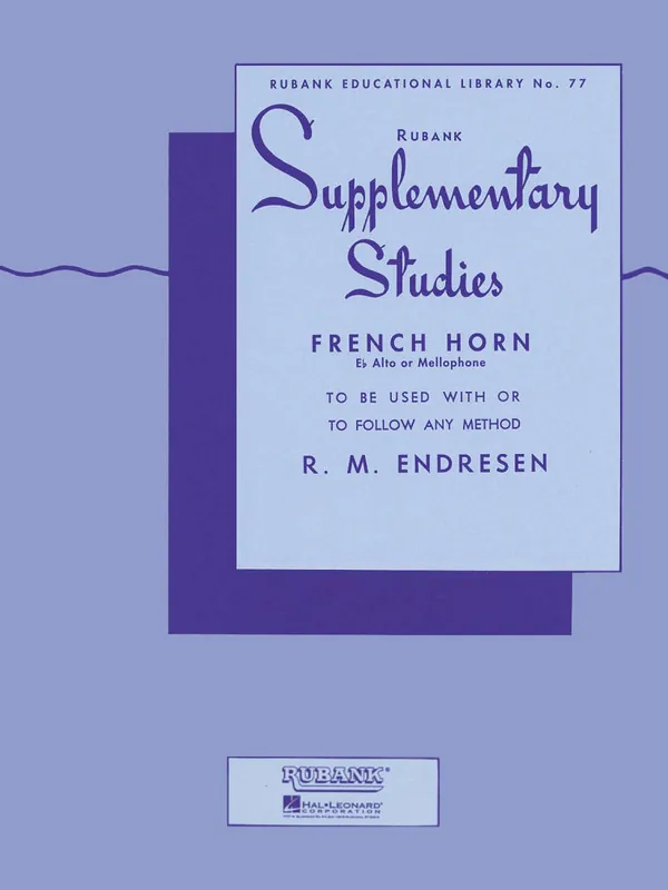 Marque Rubank Publications Supplementary Studies - Endresen - French Horn F or Eb/Mellophone- Book