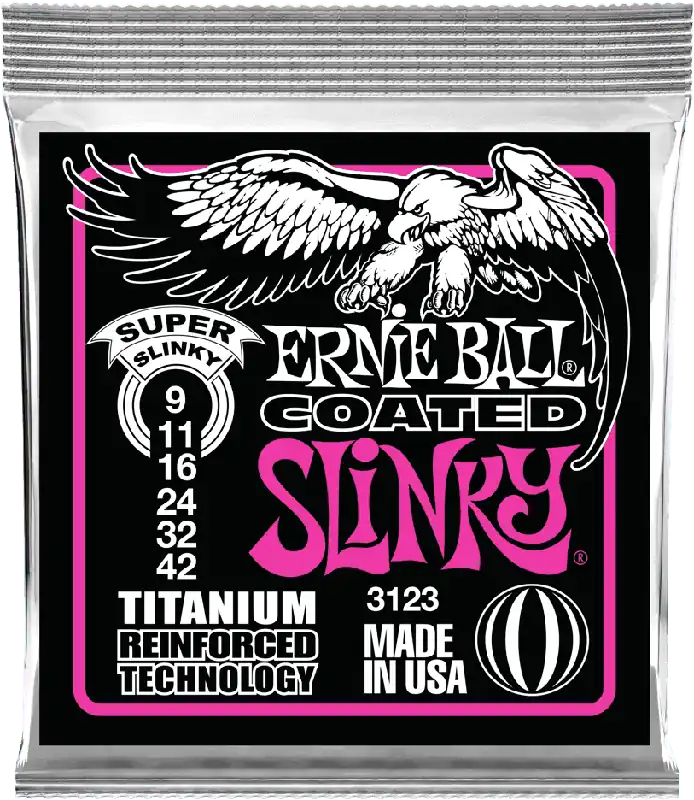 Meilleure Vente Ernie Ball 3123 Slinky RPS Coated Super slinky 09/42