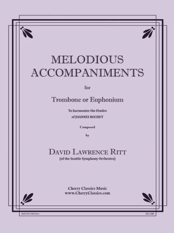 Expédition Rapide Cherry Classics Melodious Accompaniments to Harmonize the Etudes of Joannes Rochut - Ritt - Trombone/Euphonium - Book
