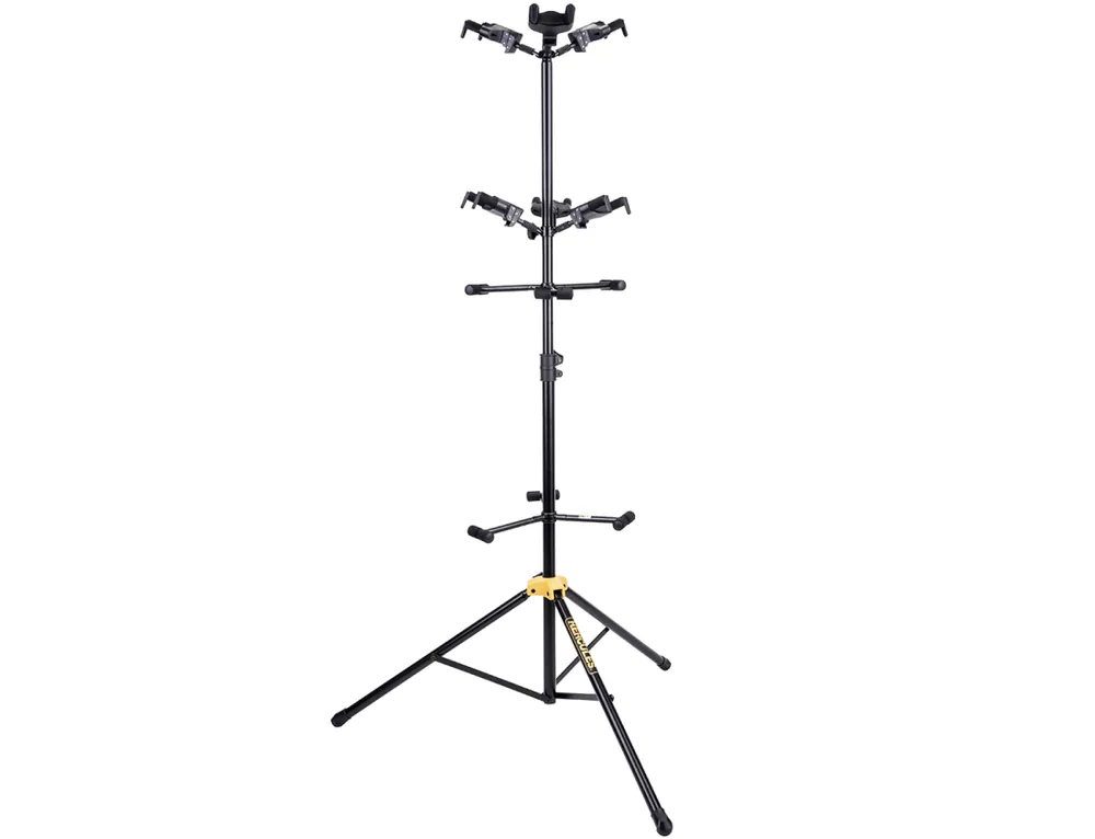 Hercules Stands GS526B PLUS 6-Pc Guitar Hanging Floor Stand Prix Promo