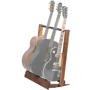 Achetez Aujourd'hui String Swing Multiple Guitar Side Loading Floor Rack - Black Walnut