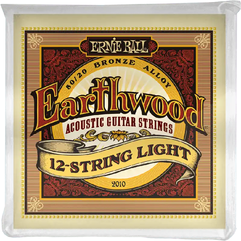 Seulement Aujourd'hui Ernie Ball 2010 Acoustiques Earthwood 80/20 Bronze Light 12 cordes 09/46