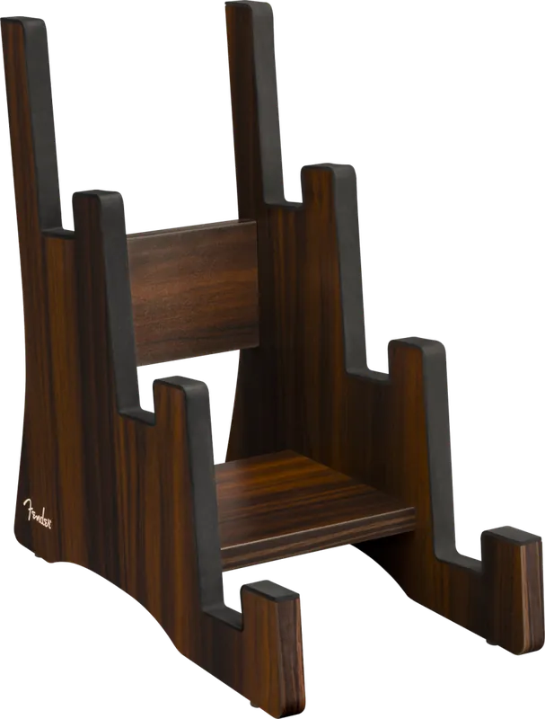 Expédition Rapide Fender Deluxe Wooden 3-Tier Multi Guitar Stand