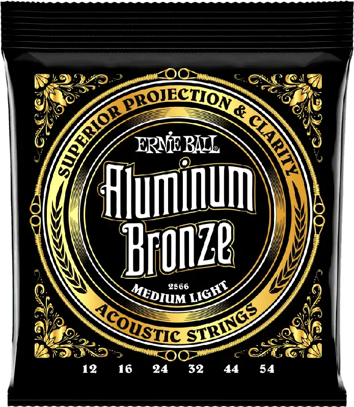 Seulement Aujourd'hui Ernie Ball 2566 Acoustiques Aluminium Bronze Medium light 12/54