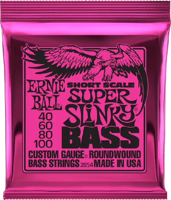 Expédition Rapide Ernie Ball 2854 BASSES Slinky Nickel Wound Super slinky short scale 40/100