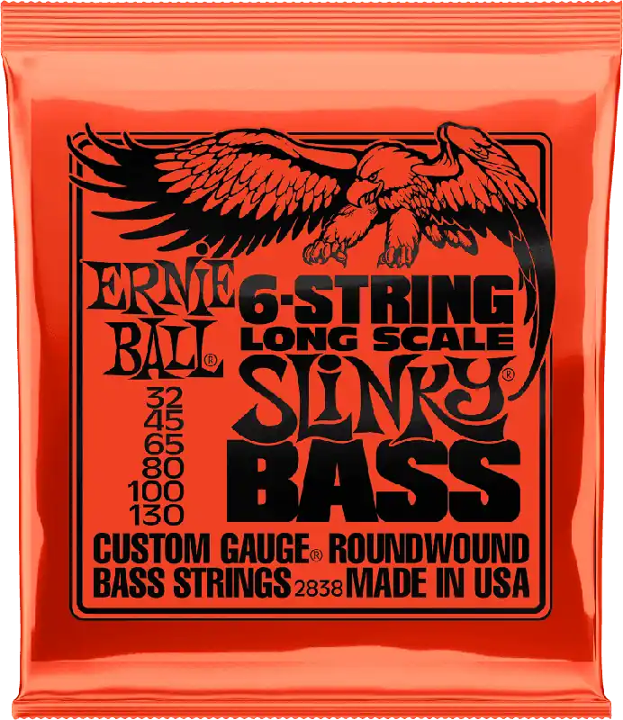 Ernie Ball 2838 BASSES Slinky Nickel Wound Slinky long scale 6c 32/130 Meilleur Choix