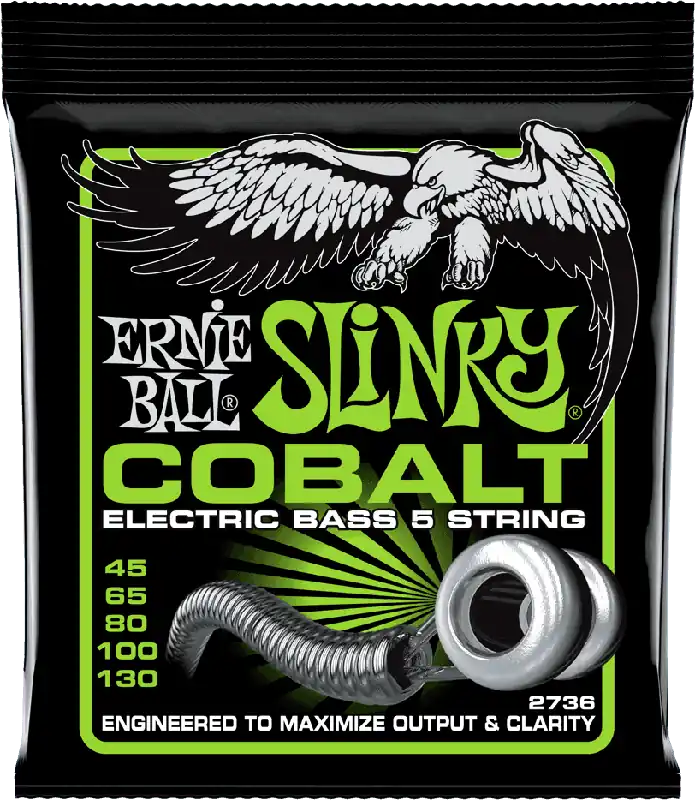 Ernie Ball 2736 Basses Slinky Cobalt Slinky 5c 45/130 Nouvel Arrivage